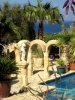 Garten und Swimmingpool